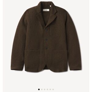 Buck Mason felted wool chore coat size smallin marled river rock color EUC